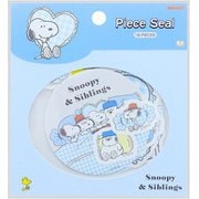 限定 ピースシール PEANUTS Relax Siblings ライトブルー S8593744