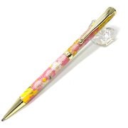 美濃和紙友禅柄ボールペン/桜と菜の花・黄色 TM-2305