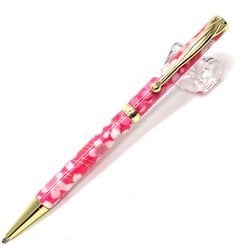美濃和紙友禅柄ボールペン/桜と流水・濃桃色 TM-2306