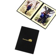 写真台紙 Photograph Lサイズ(89×127mm) 2面タテ ブラック(メッセージカード付き) PHGH-LS2TBK