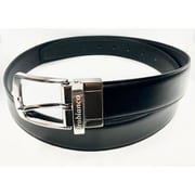 ORB-011304 D BK/S BK [Orobianco（オロビアンコ） 牛革リバーシブルベルト 35mm ブラック/スムースレザーブラック 日本製]