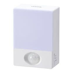 乾電池式 人感明暗ナイトライト コーナー置き NBSMN72WH