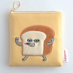 PDD-038 [ボア刺繍ポーチ（イエロー）]