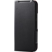 PM-P242PLFUBK [Google Pixel 9/Google Pixel 9 Pro ケース レザー カバー 手帳型 マグネット フラップ 衝撃吸収 超軽量 薄型 ワイヤレス充電可 スタンド機能付 UltraSlim ブラック]