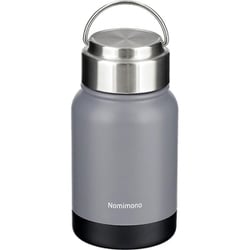 マグボトル 350ml 保冷 保温 グレー ステンレス ハンドル付き NQ-0332