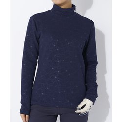 長袖モックネックシャツ 734527 NV Lサイズ [ゴルフ シャツ レディース]