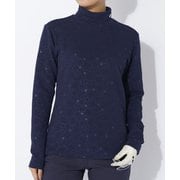 長袖モックネックシャツ 734527 NV Lサイズ [ゴルフ シャツ レディース]