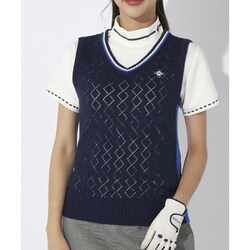 24FW 734820 [ゴルフ レディス ニットベスト M/NV]