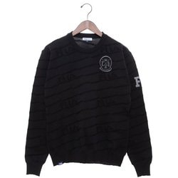 軽量ニットセーター 784701 ブラック Lサイズ [ゴルフ セーター メンズ]
