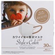 カワイイ女の贅沢マスク Style×Color リッチホワイト 30枚