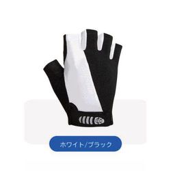 電動キックボード用 手袋 ホワイト・ブラック Sサイズ AS-161