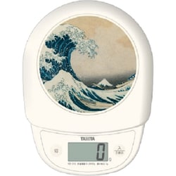 デジタルクッキングスケール 1g単位 表示文字高：20mm 最大計量：3kg 葛飾北斎画 KD-313-NM