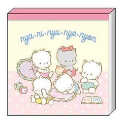 サンリオ ニャニィニュニェニョン スクエアメモ 文具 日本製 Sanrio