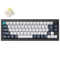 Q2 Max QMK/VIA ワイヤレス カスタム・メカニカルキーボード - RGB - JIS配列（テンキーレス）- カーボンブラック / Gateron Jupiter スイッチ（ホットスワップ）バナナ軸 Q2M-M4-JIS