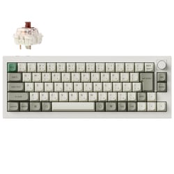 Q2 Max QMK/VIA ワイヤレス カスタム・メカニカルキーボード - RGB - JIS配列（テンキーレス）- シェルホワイト / Gateron Jupiter スイッチ（ホットスワップ）茶軸 Q2M-P3-JIS