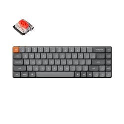 K7 Max QMK/VIA ワイヤレス カスタム・メカニカルキーボード - White LED - US配列（テンキーレス） / Gateronロープロファイル2.0メカニカルスイッチ赤軸 K7M-A1-US