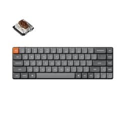 K7 Max QMK/VIA ワイヤレス カスタム・メカニカルキーボード - RGB - US配列（テンキーレス） / Gateronロープロファイル2.0メカニカルスイッチ（ホットスワップ）茶軸 K7M-H3-US
