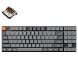 K13 Max QMK/VIA ワイヤレス カスタム・メカニカルキーボード - RGB - US配列（テンキー付 / 80％） / Gateronロープロファイル2.0メカニカルスイッチ（ホットスワップ）茶軸 K13M-H3-US