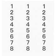 Number Stickers HL-NS01