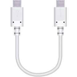 タイプC ケーブル USB Type-C to Type-C 0.1m PD 60W 急速充電 転送 充電ケーブル ホワイト MPA-XCC01PNWH