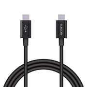 タイプC ケーブル USB Type-C to Type-C 1m PD 60W 急速充電 断線しにくい スリム耐久ケーブル アルミコネクタ 転送 充電ケーブル ブラック MPA-XCCPS10PNBK