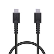 タイプC ケーブル USB Type-C to Type-C 0.3m PD 60W 急速充電 断線に強い 高耐久 ナイロンメッシュ 転送 充電ケーブル ブラック MPA-XCCS03PNBK