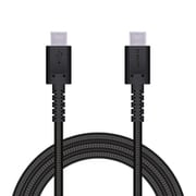 タイプC ケーブル USB Type-C to Type-C 1.2m PD 60W 急速充電 断線に強い 高耐久 ナイロンメッシュ 転送 充電ケーブル ブラック MPA-XCCS12PNBK