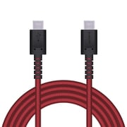 タイプC ケーブル USB Type-C to Type-C 2m PD 60W 急速充電 断線に強い 高耐久 ナイロンメッシュ 転送 充電ケーブル レッド MPA-XCCS20PNRD