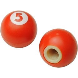 タイヤバルブキャップ ボール オレンジ （2個入）