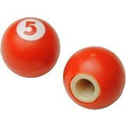 タイヤバルブキャップ ボール オレンジ (2個入)