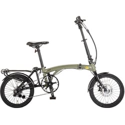折りたたみ電動アシスト自転車 180Degree E-TRANCLE（イートランクル） 16インチ 内装5段変速 マットカーキ 67531