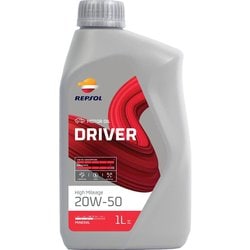4輪用モーターオイル DRIVER（ドライバーレンジ）ドライバー・ハイマイレージ 20W-50（1L）（鉱物油, API SG/CF） 007414