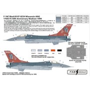 FABD48002 1/48 デカール F-16C ウィスコンシン空軍州兵第176戦闘飛行隊 50周年 [プラモデル用品]