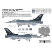 FABD72004 1/72 デカール F-16C カリフォルニア空軍州兵サクラメント マザー航空基地 2011年 [プラモデル用品]