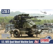 DYN35DM001 1/35 M55 四連装機関銃トレーラー ｢2 in 1｣ [組立式プラスチックモデル]