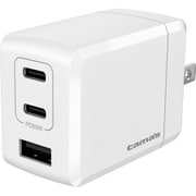 USB急速充電器 USB PD(パワーデリバリー)対応 65W USB-C×2/USB-A×1 GaN採用 90度回転式ACプラグ ホワイト TAP148UC2W