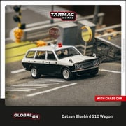 T64G-026-PC 1/64 ダットサン ブルーバード 510 Wagon Japan Police Car [ダイキャストミニカー]