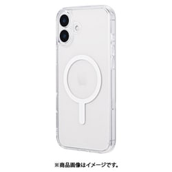 GG-IA24CCGSCL [iPhone 16 Plus用 MagSafe対応・超硬度・耐傷ガラスハイブリッドケース 「GOD GLASS 超凰神」 クリア]