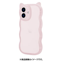 LN-IM24NYMPK [iPhone 16用 猫耳・耐衝撃ハイブリッドケース 「nyamy」 ピンク]