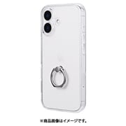 LN-IM24CRGCL [iPhone 16用 リング付き耐衝撃ハイブリッドケース 「UTILO Hybrid Ring」 クリア]