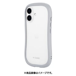 LN-IM24VMFLGY [iPhone 16用 耐傷・耐衝撃ハイブリッドケース 「ViAMO freely」 ライトグレー]