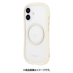 LN-IM24VMCLWH [iPhone 16用 高速充電対応・耐傷・耐衝撃ハイブリッドケース 「ViAMO charge」 ミルクホワイト]