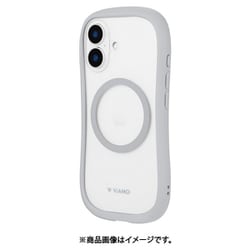 LN-IM24VMCLGY [iPhone 16用 高速充電対応・耐傷・耐衝撃ハイブリッドケース 「ViAMO charge」 ライトグレー]