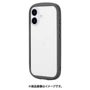 LN-IM24PLCGY [iPhone 16用 耐衝撃ハイブリッドケース 「Cleary」 ダークグレー]