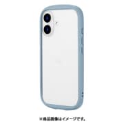 LN-IM24PLCBL [iPhone 16用 耐衝撃ハイブリッドケース 「Cleary」 スモークブルー]
