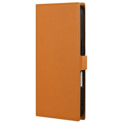LN-IM24BSLCA [iPhone 16用 薄型・軽量PUレザー手帳ケース 「BOOK SLIM＆LITE」 キャメル]