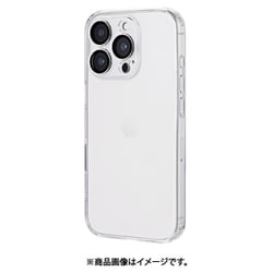 LN-IP24CAGCL [iPhone 16 Pro用 カメラレンズ保護ガラスハイブリッドケース 「UTILO All Cover Glass」 クリア]