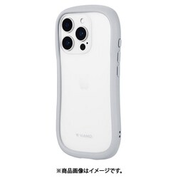 LN-IP24VMFLGY [iPhone 16 Pro用 耐傷・耐衝撃ハイブリッドケース 「ViAMO freely」 ライトグレー]