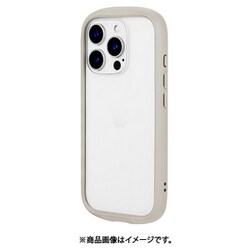 LN-IP24PLCBG [iPhone 16 Pro用 耐衝撃ハイブリッドケース 「Cleary」 ベージュ]