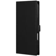 LN-IP24BSLBK [iPhone 16 Pro用 薄型・軽量PUレザー手帳ケース 「BOOK SLIM＆LITE」 ブラック]